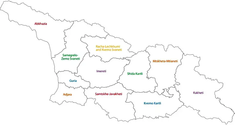 geo_map Грузинские фамилии - Генеалогия - Биографии